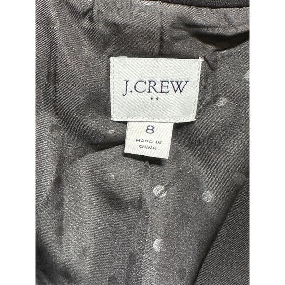 J Crew Jacket Womens 8 Black Broadway Blazer Stretch Minimalist Office Preppy - Picture 6 of 10